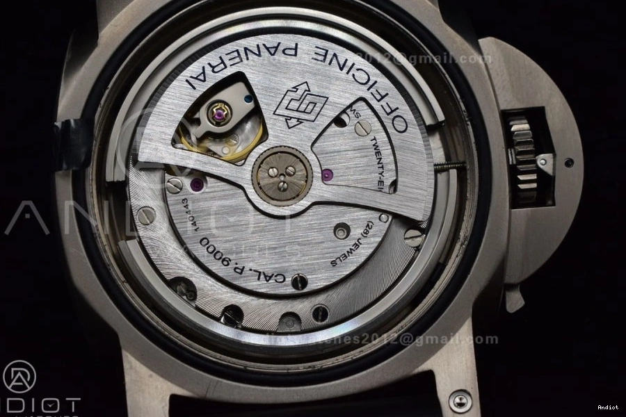 Black on Rubber Clone O 1:1 VSF V2 Edition P.9000 Super PAM389 Strap Best 1128